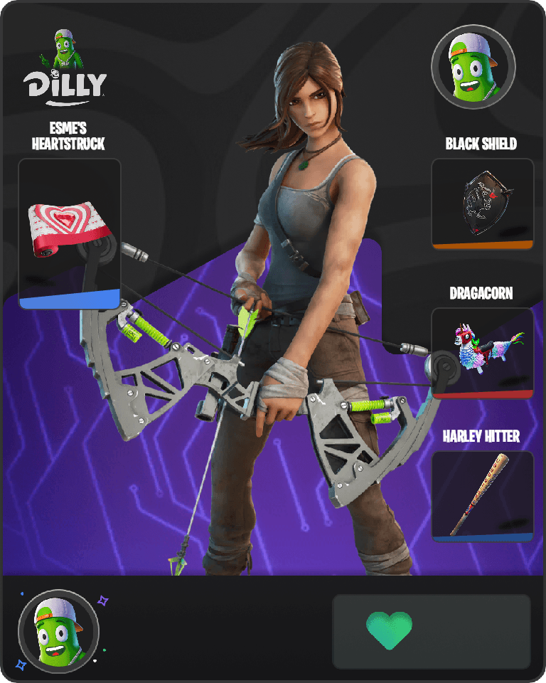 Lara Croft Fortnite combo