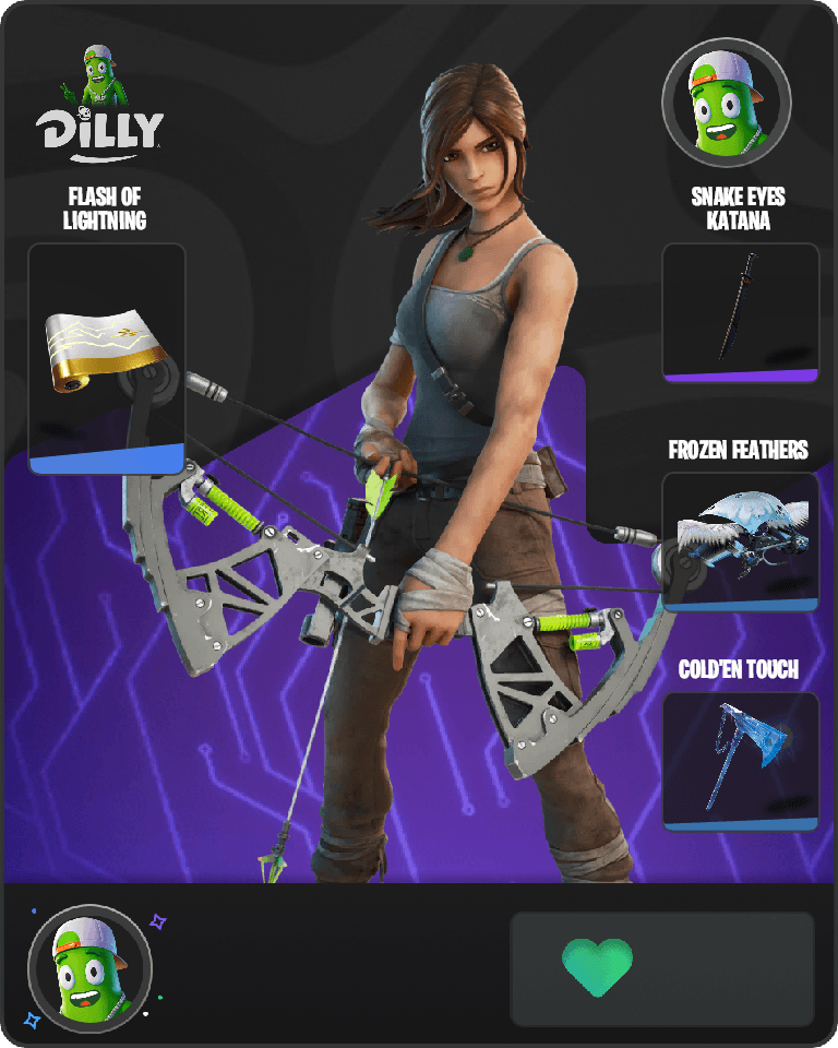 Lara Croft Fortnite combo