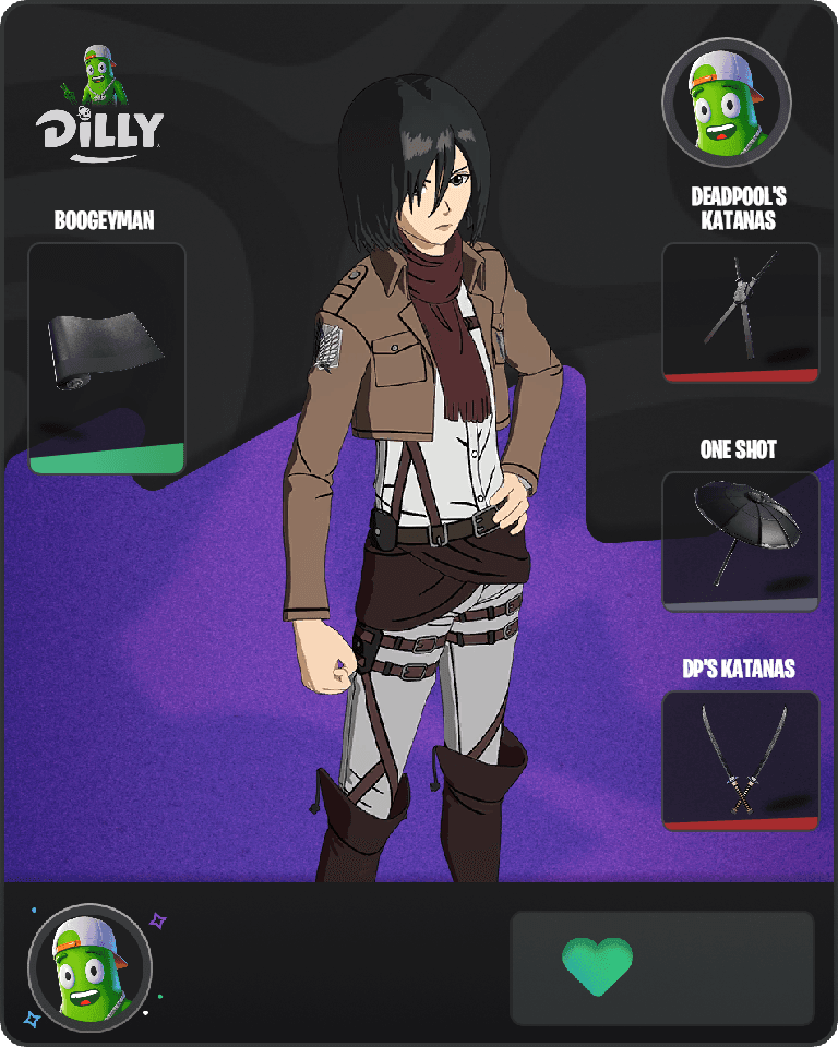 Mikasa Ackermann Fortnite combo