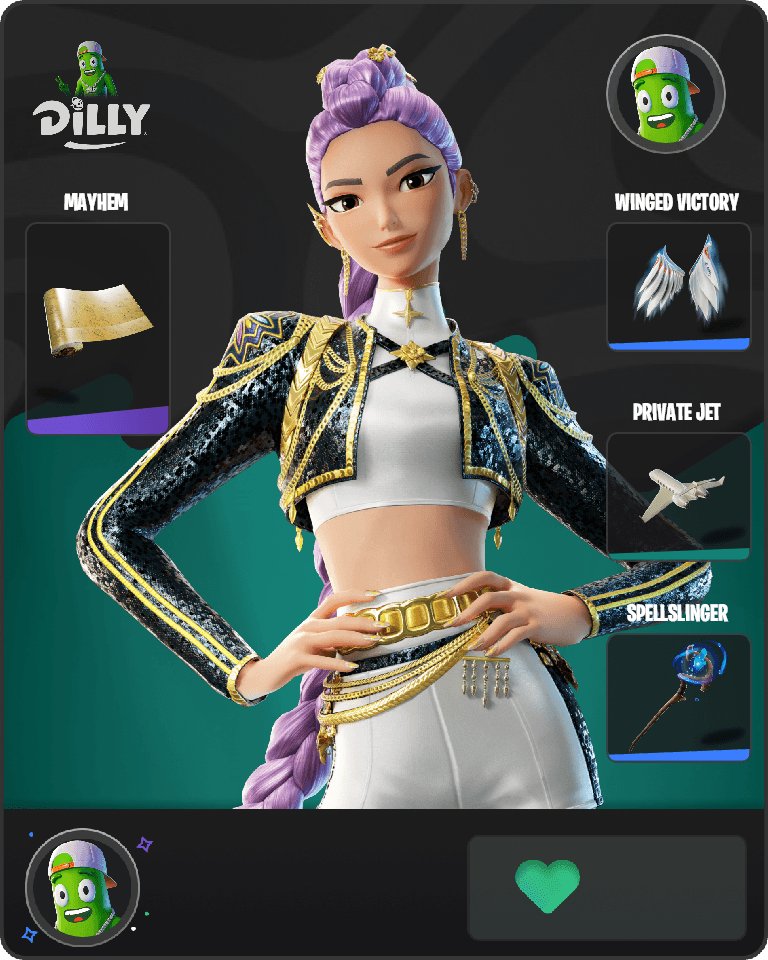 Golden Rumi Fortnite combo