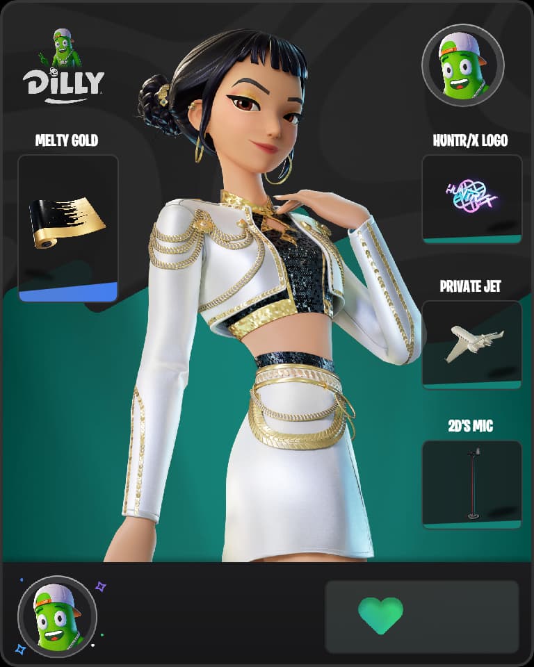 Golden Zoey Fortnite skin combo