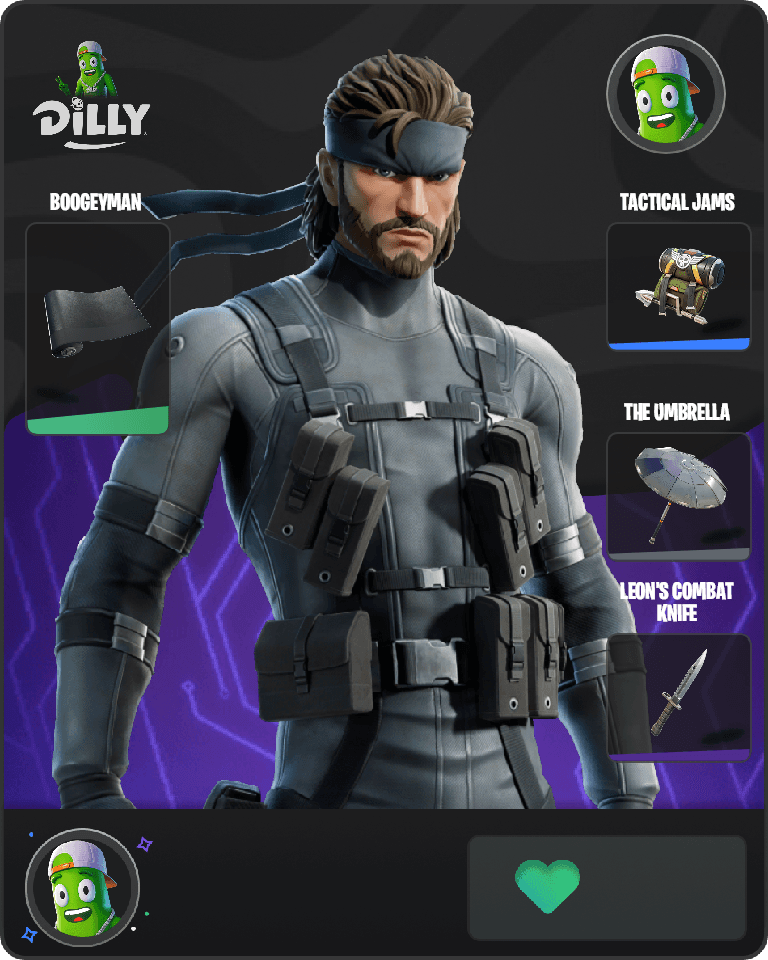 Solid Snake Fortnite combo