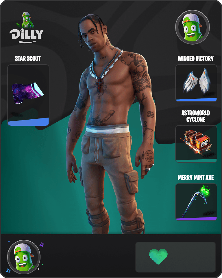 Travis Scott Fortnite combo