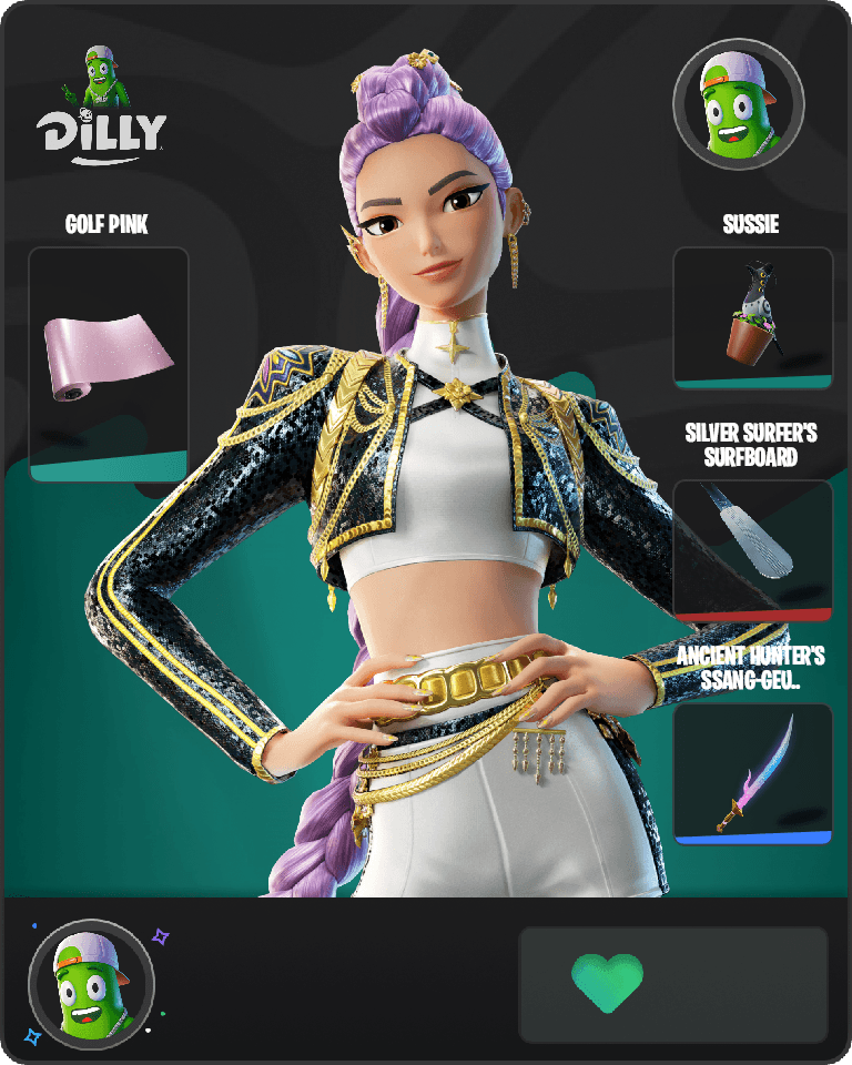 Golden Rumi Fortnite combo