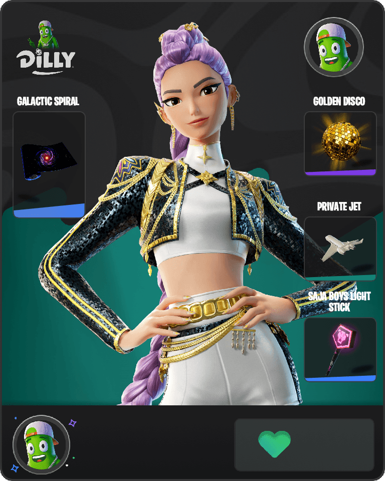 Golden Rumi Fortnite combo