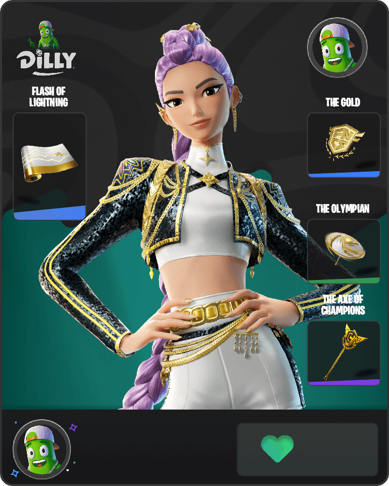 Golden Rumi Fortnite combo