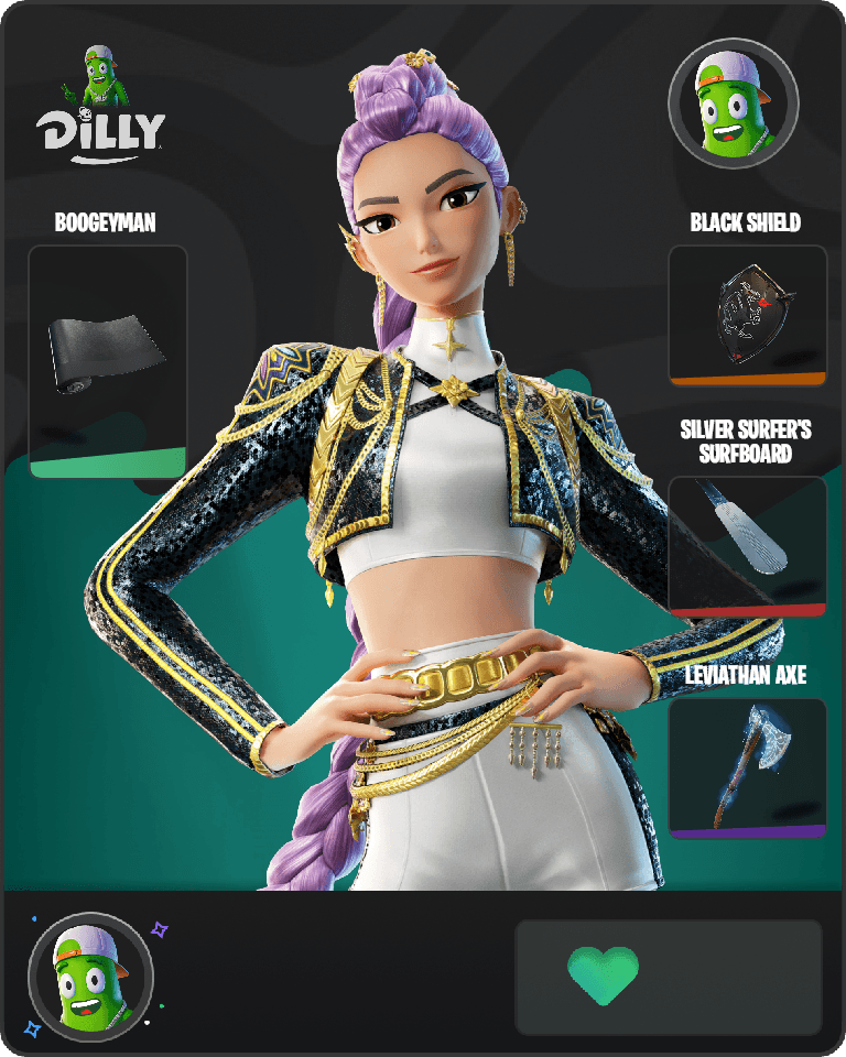 Golden Rumi Fortnite combo