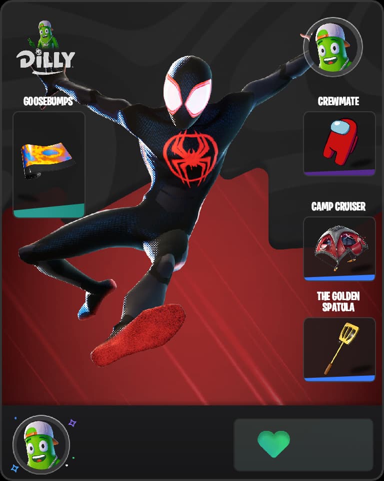 Spider-Man (Miles Morales) Fortnite skin combo