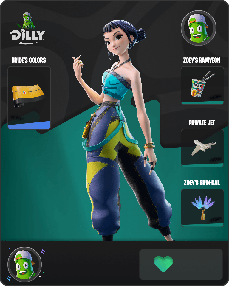 Zoey (HUNTR/X) Fortnite combo
