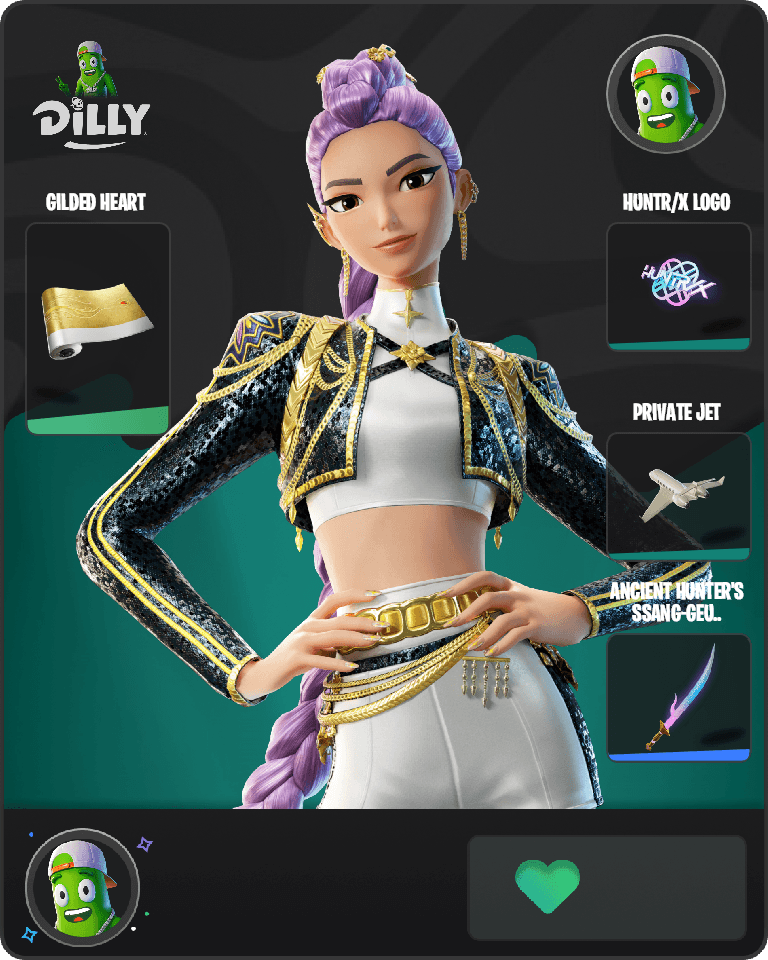 Golden Rumi Fortnite combo
