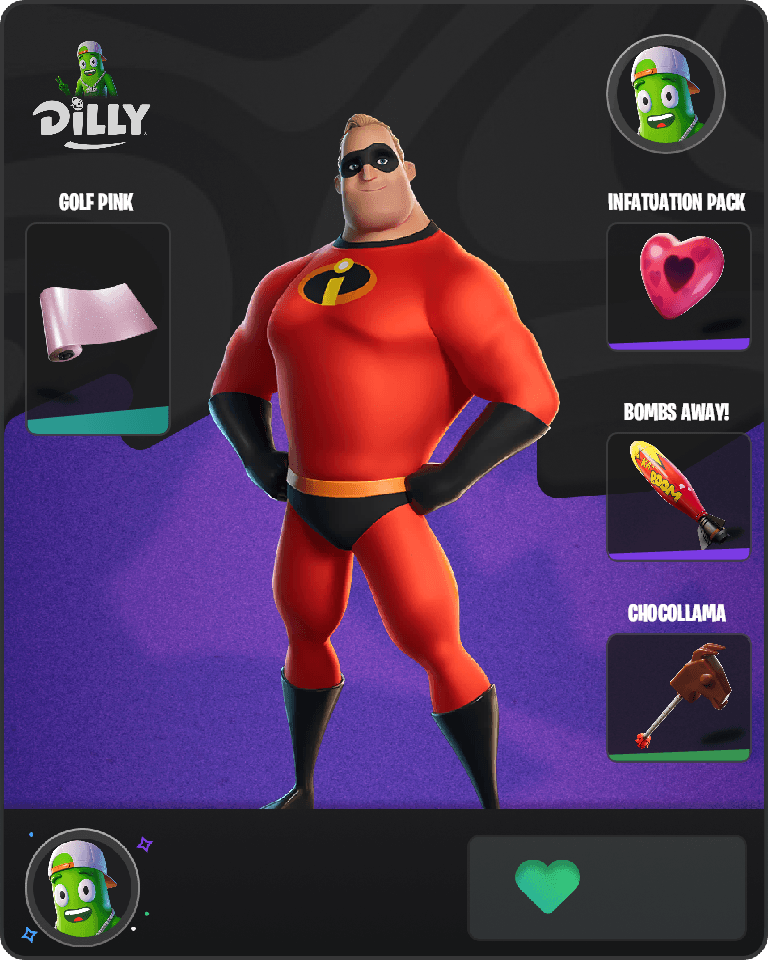 Mr. Incredible Fortnite combo