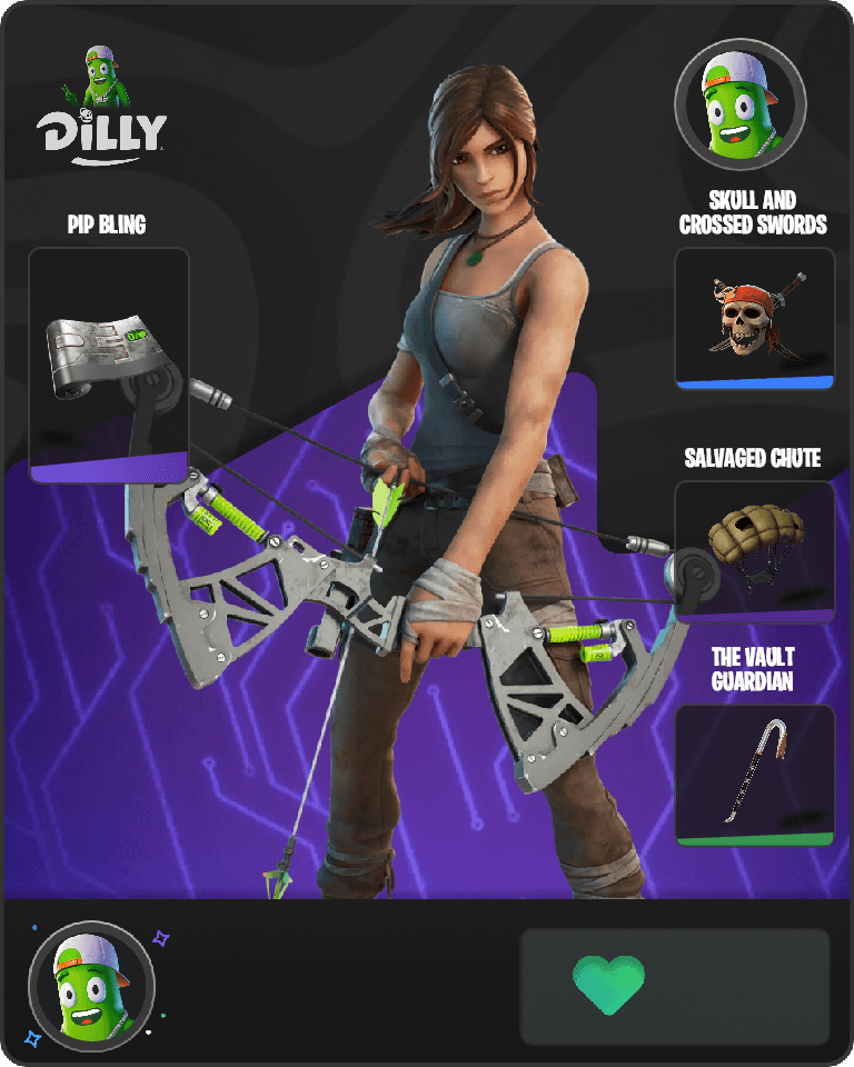 Lara Croft Fortnite combo