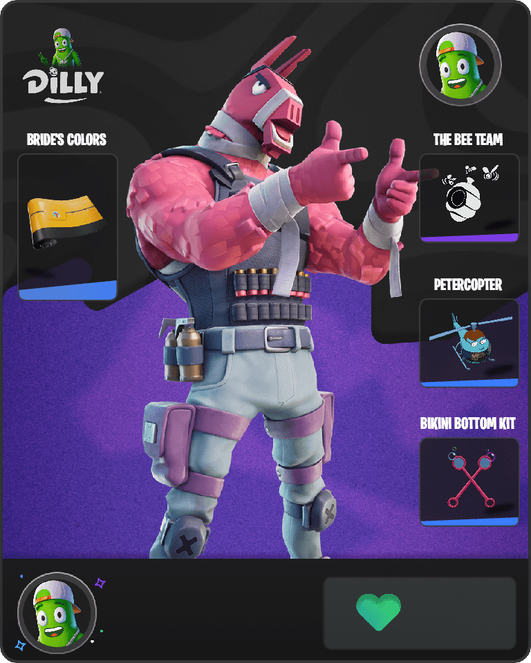 Lt. John Llama Fortnite combo