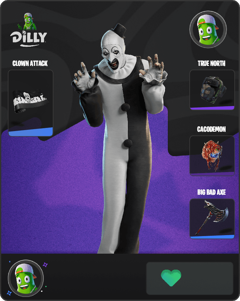 Art the Clown Fortnite combo