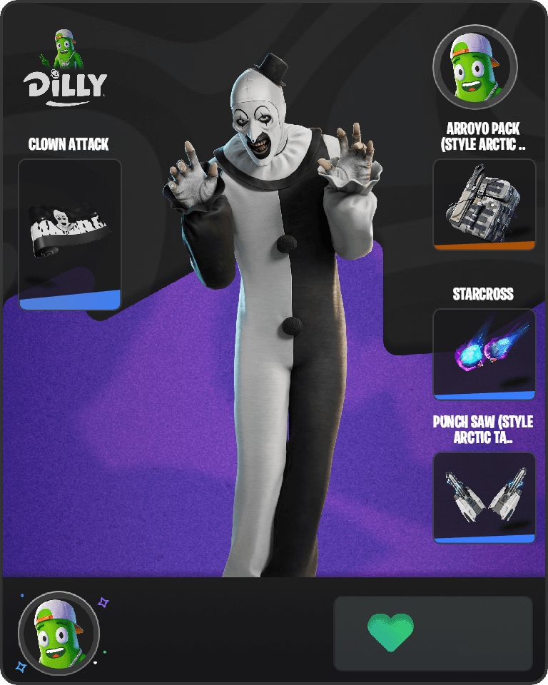 Art the Clown Fortnite combo