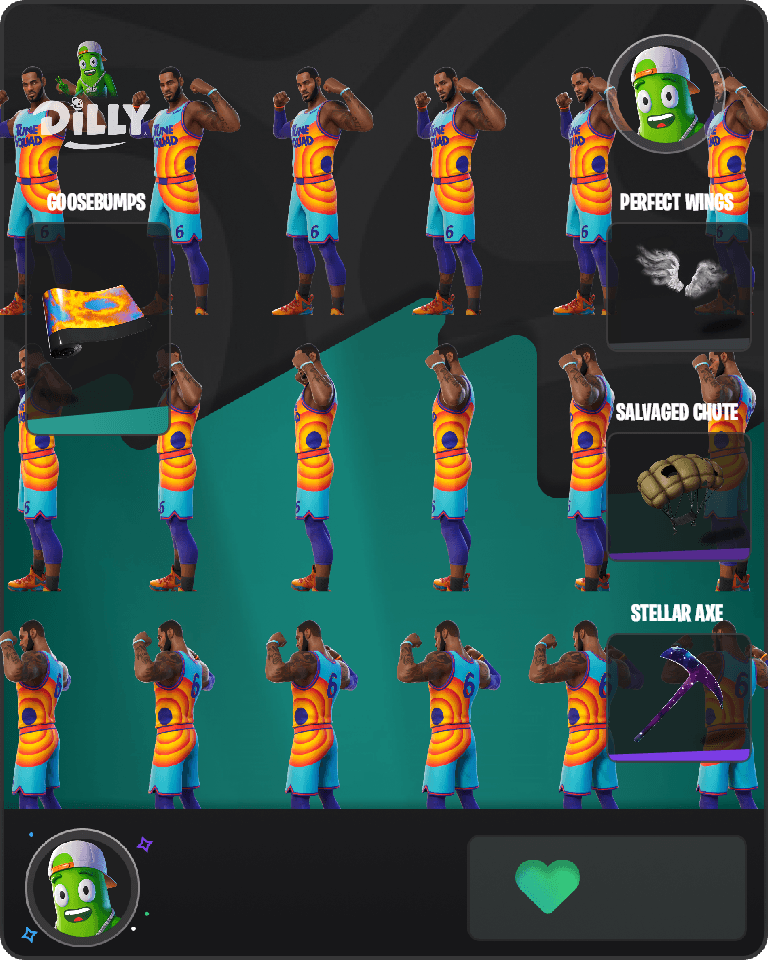 Tune Squad LeBron Fortnite combo