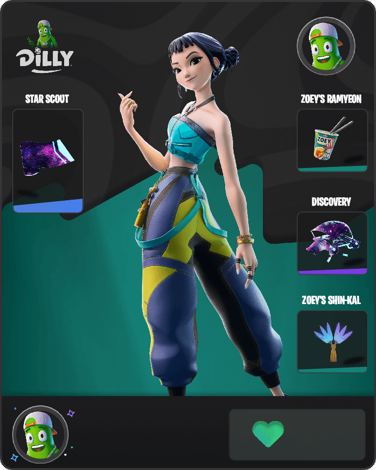 Zoey (HUNTR/X) Fortnite combo