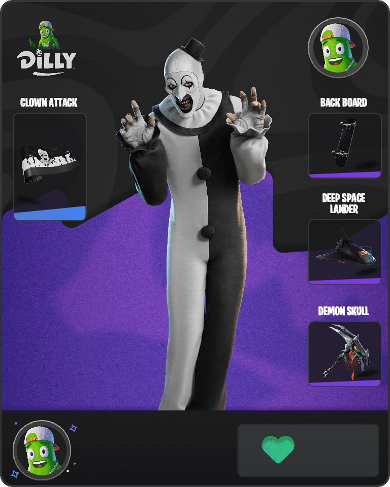 Art the Clown Fortnite combo