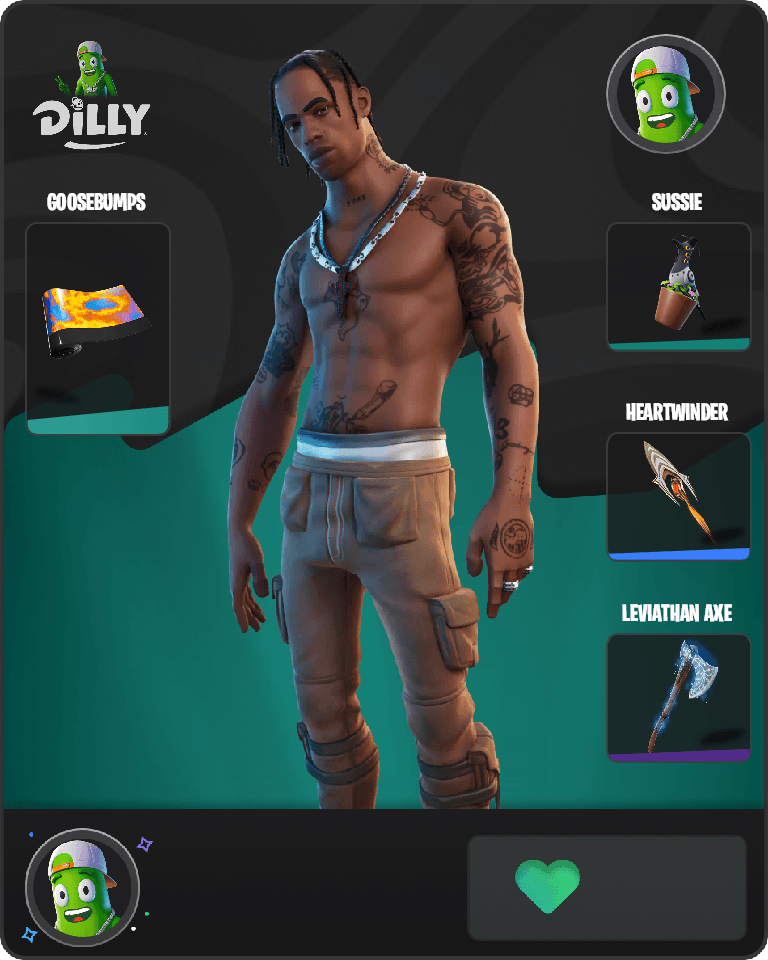 Travis Scott Fortnite combo
