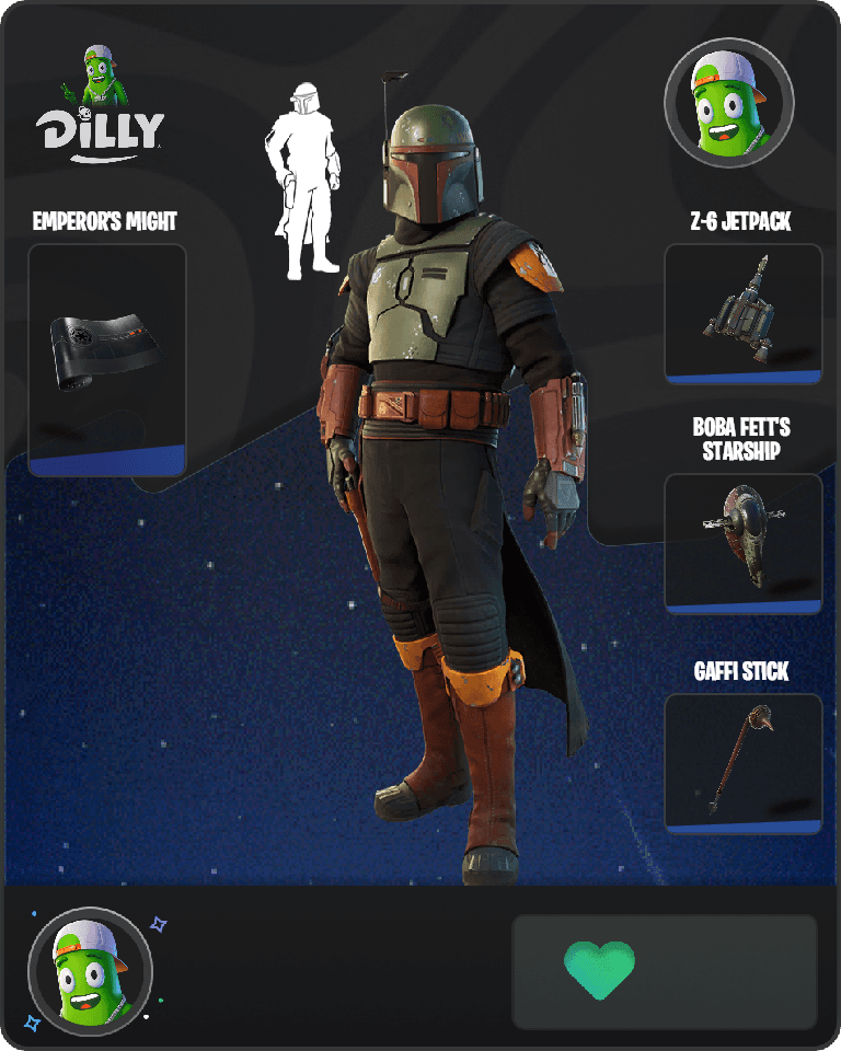 Boba Fett Fortnite combo