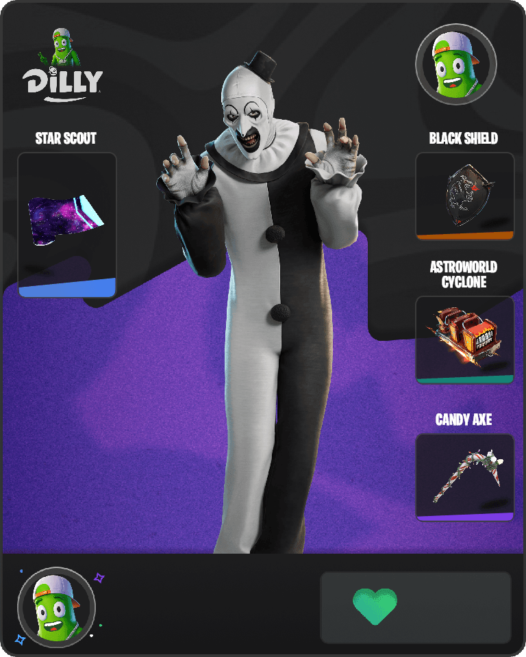 Art the Clown Fortnite combo