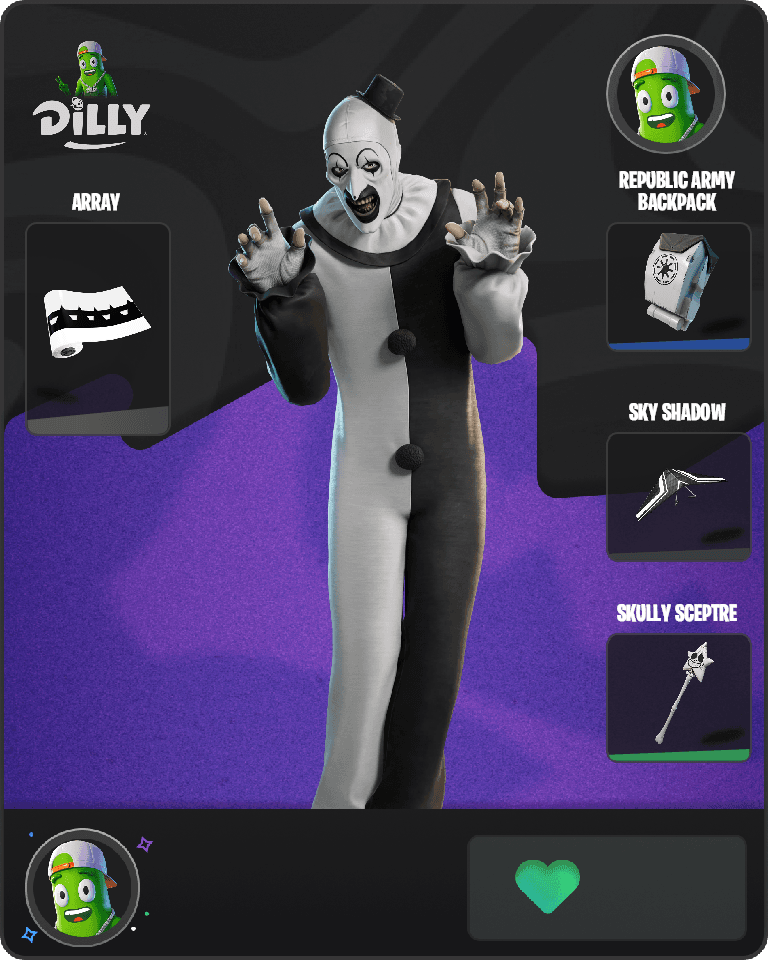 Art the Clown Fortnite combo