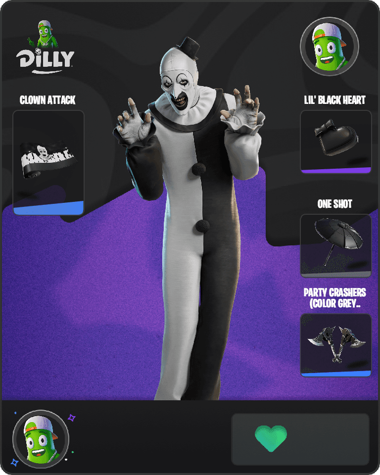 Art the Clown Fortnite combo
