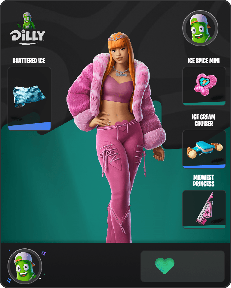 Rap Princess Ice Spice Fortnite combo