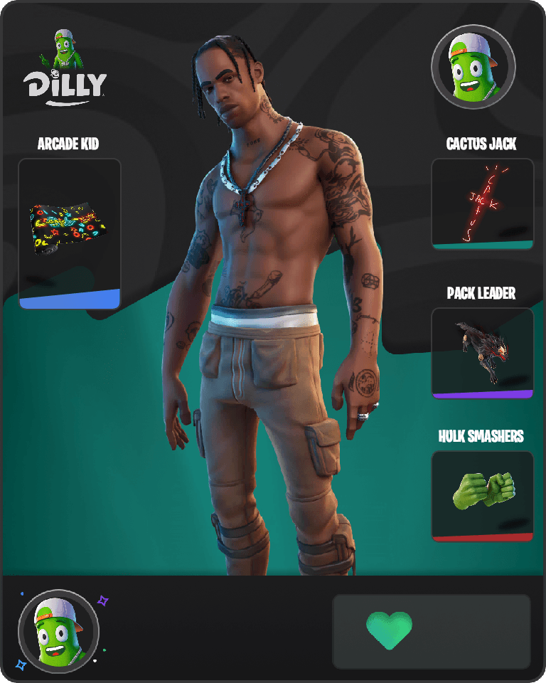 Travis Scott Fortnite combo