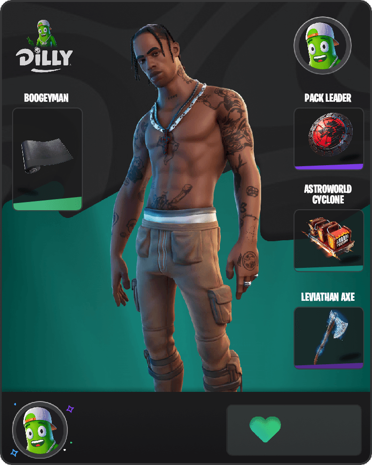 Travis Scott Fortnite combo