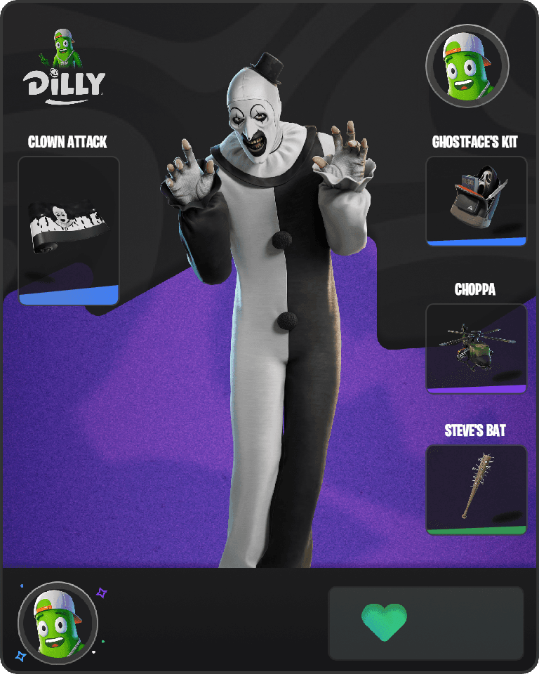 Art the Clown Fortnite combo