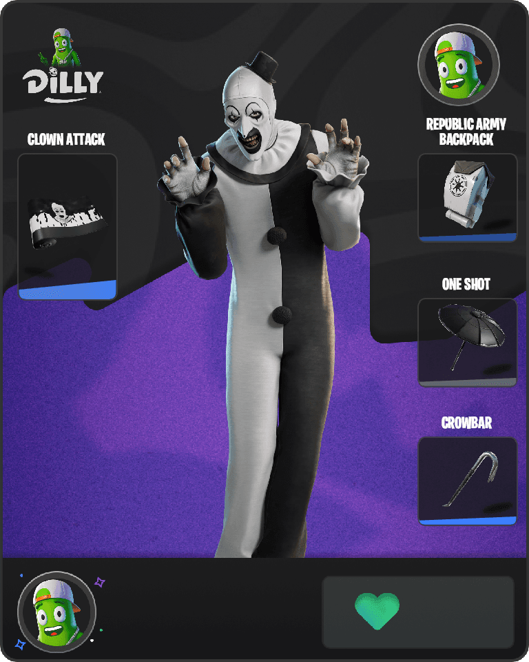 Art the Clown Fortnite combo