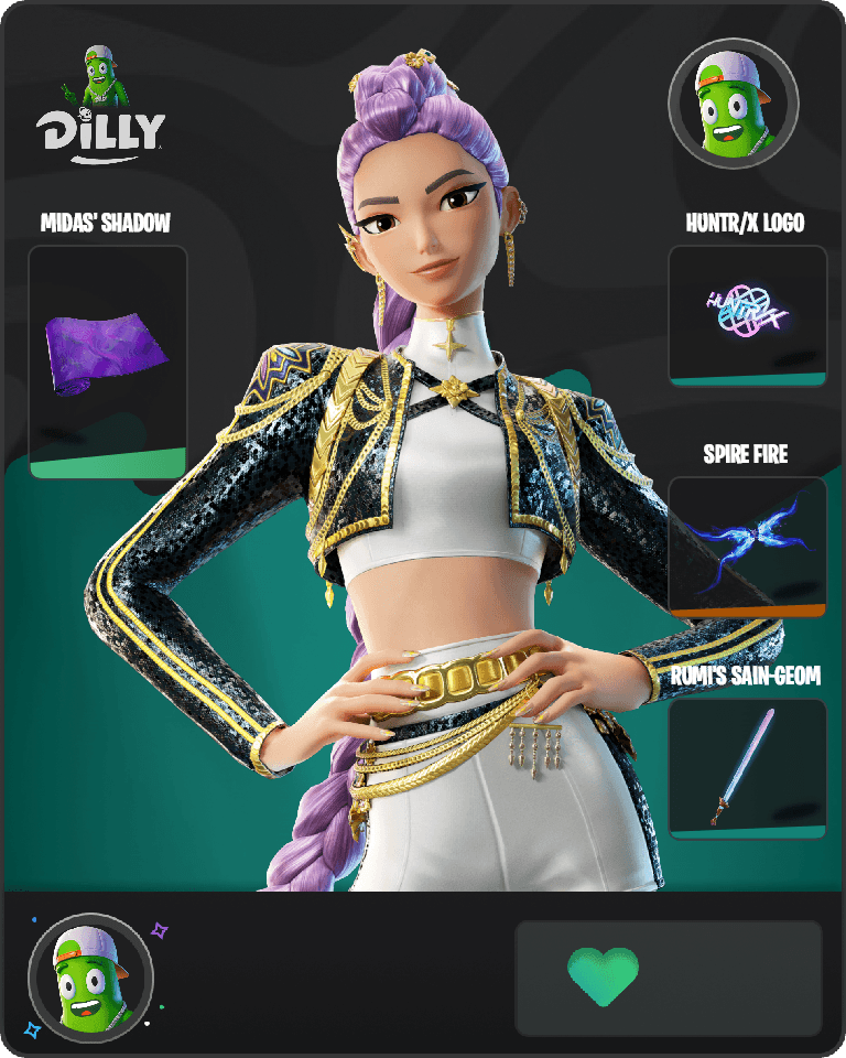 Golden Rumi Fortnite combo