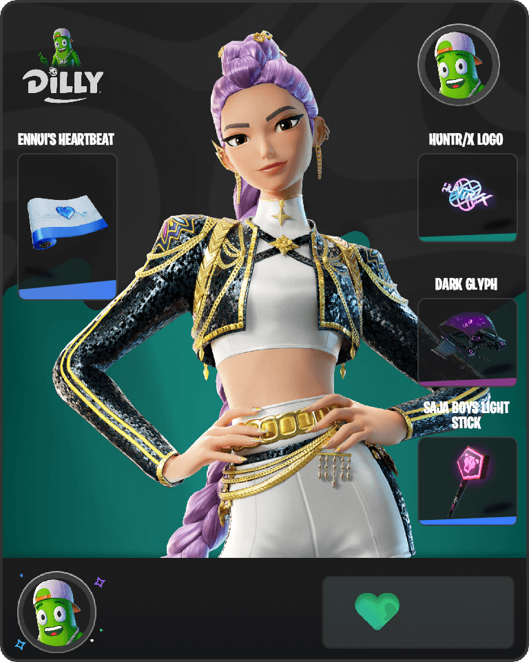 Golden Rumi Fortnite combo