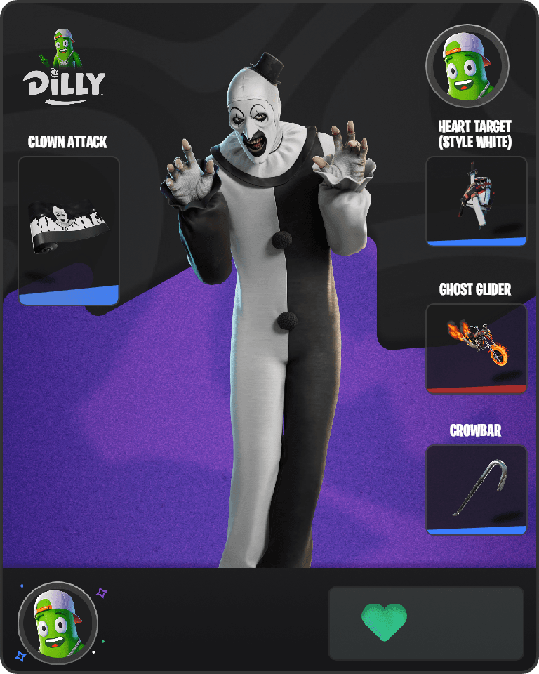Art the Clown Fortnite combo