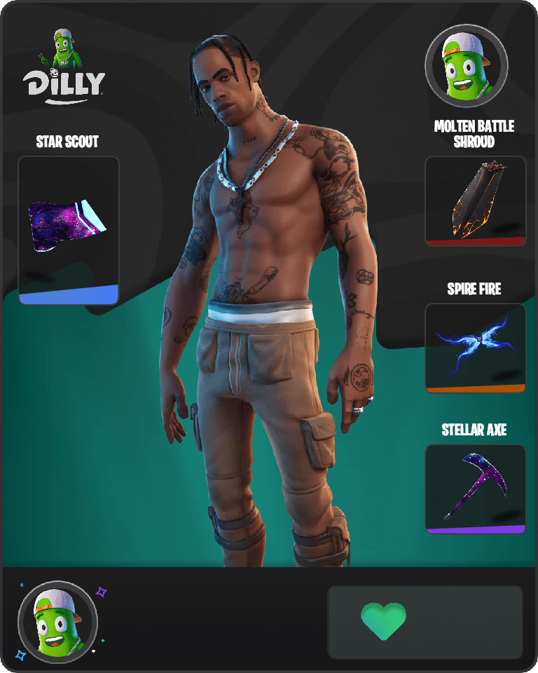 Travis Scott Fortnite combo