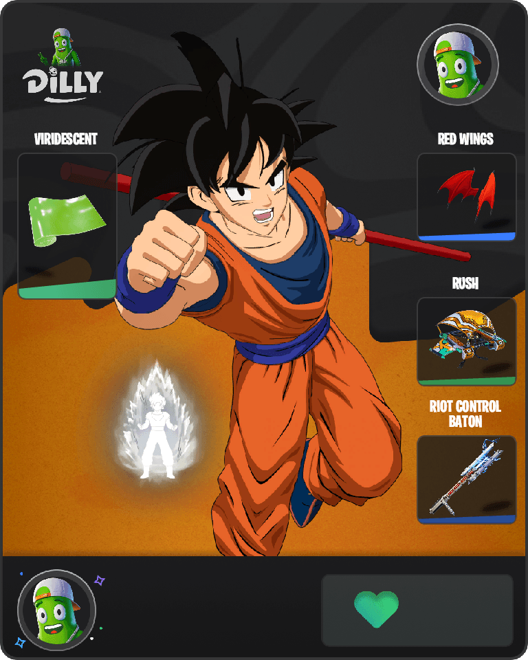 Son Goku Fortnite combo
