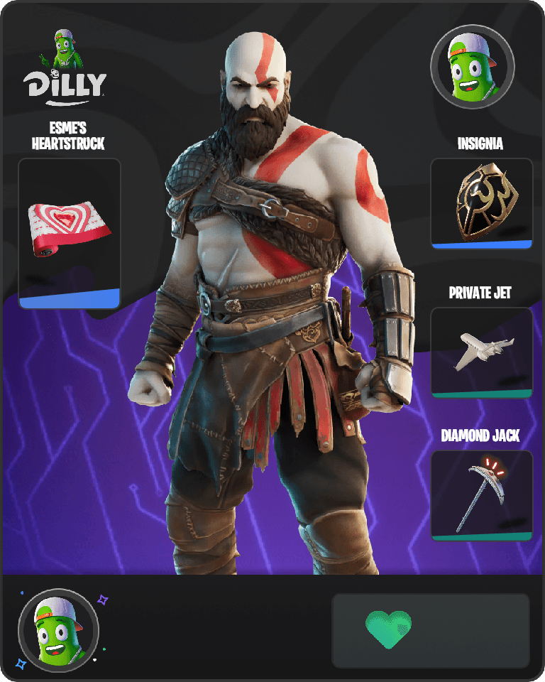 Kratos Fortnite combo
