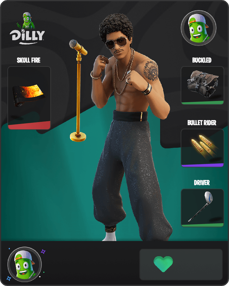 Bruno Mars Fortnite combo