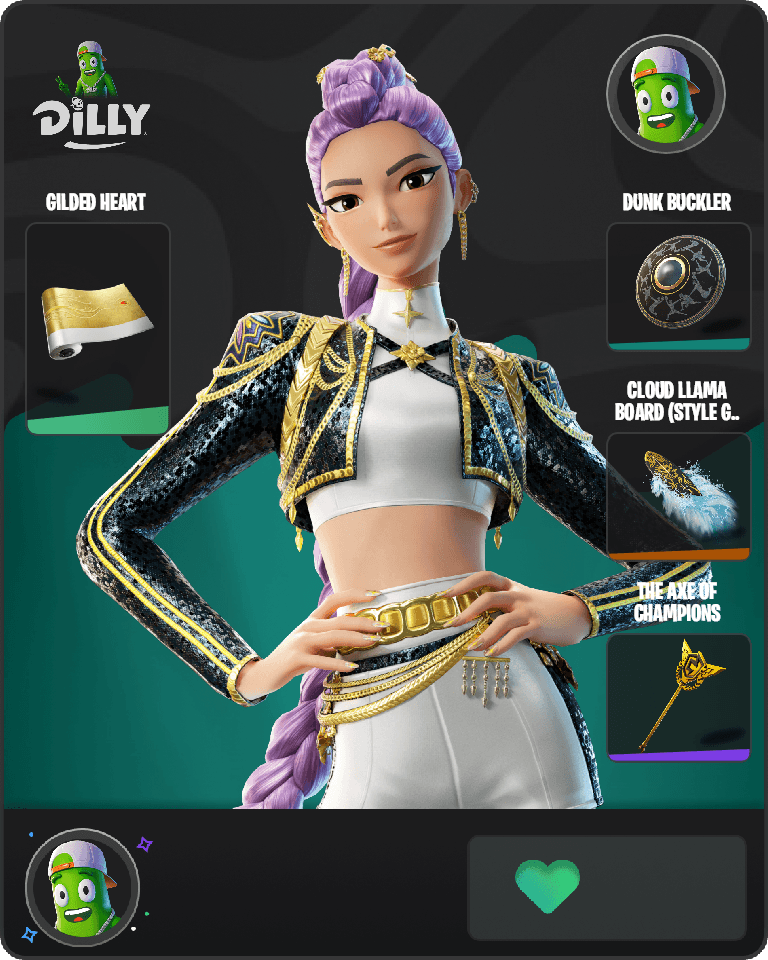 Golden Rumi Fortnite combo