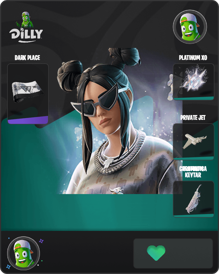 Platinum Billie Eilish Fortnite combo