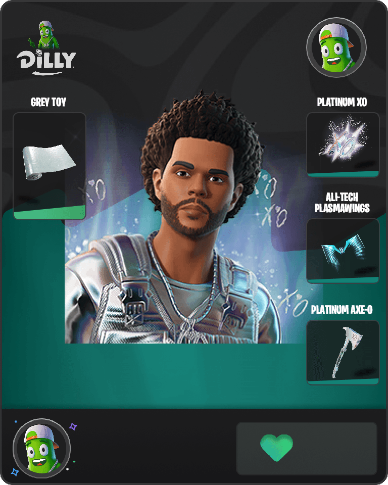 Platinum The Weeknd Fortnite combo