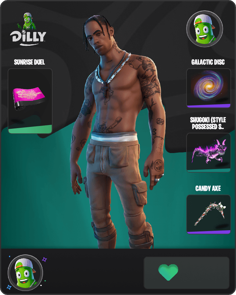 Travis Scott Fortnite combo
