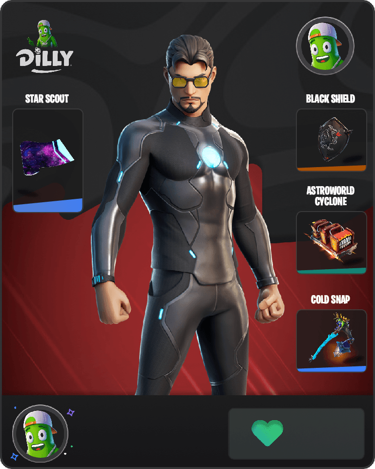 Tony Stark Fortnite combo