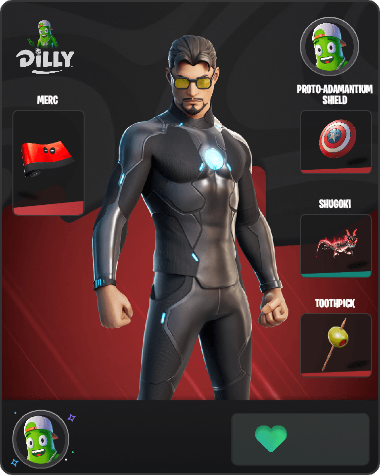 Tony Stark Fortnite combo