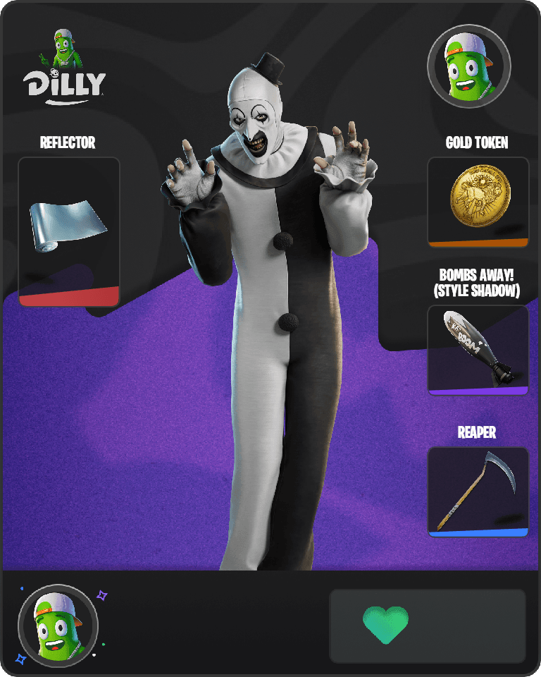 Art the Clown Fortnite combo