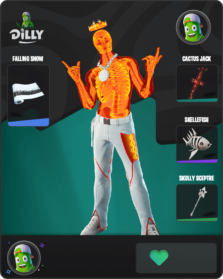 Inferno Skeleton Balvin Fortnite combo