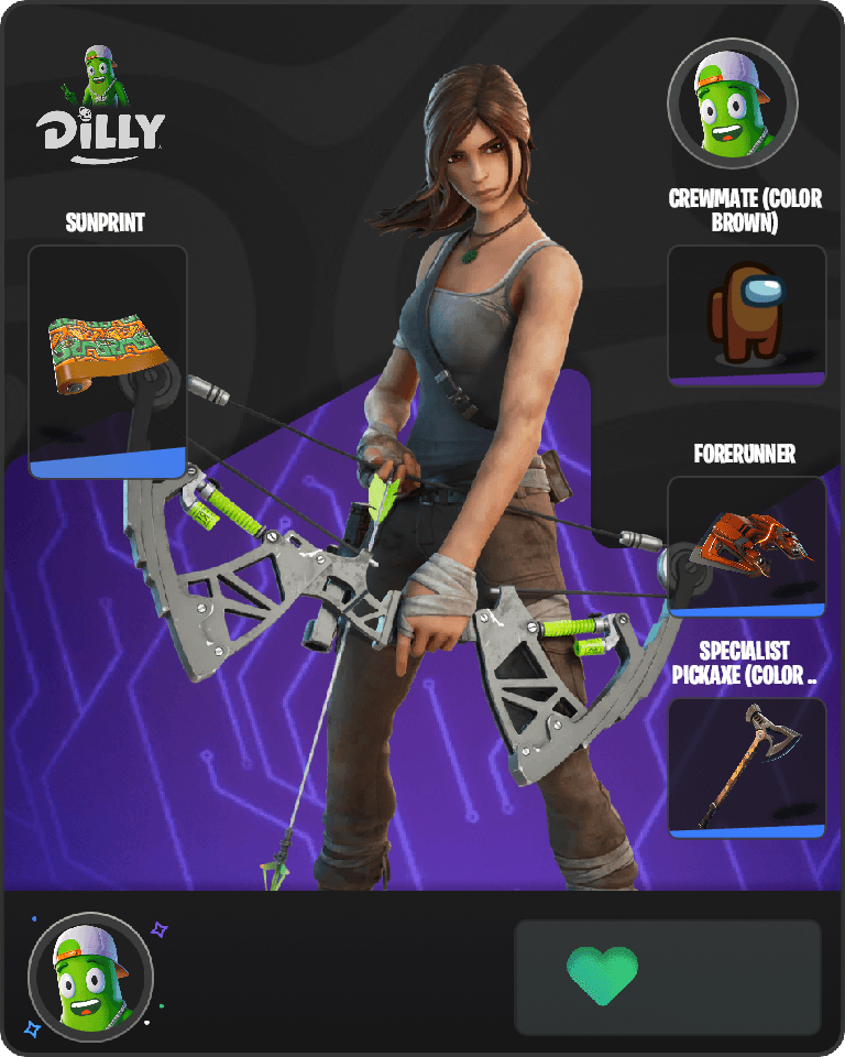 Lara Croft Fortnite combo
