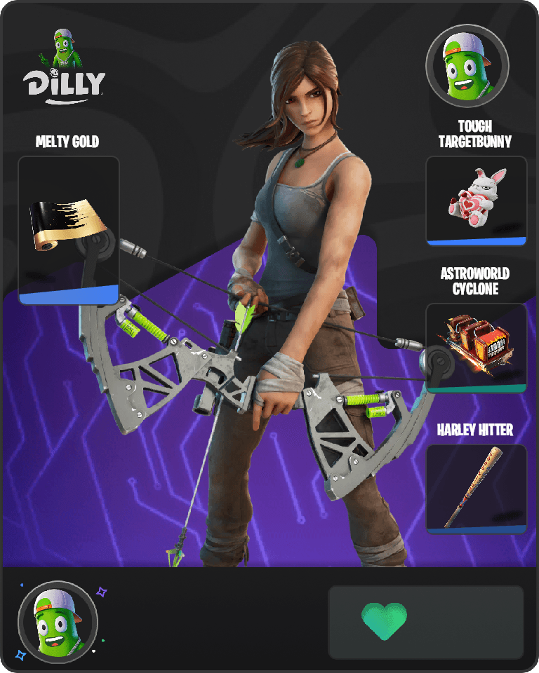 Lara Croft Fortnite combo