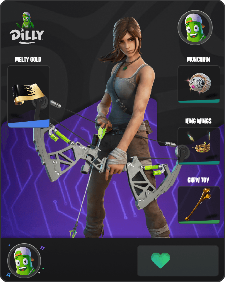 Lara Croft Fortnite combo